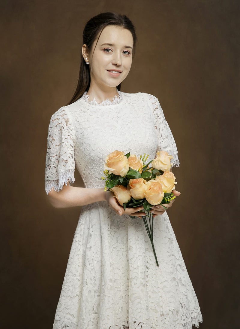 Kate Brown Backdrop 5x7ft Tan Headshot Backdrop Microfiber Photography Studio Props - Image 3